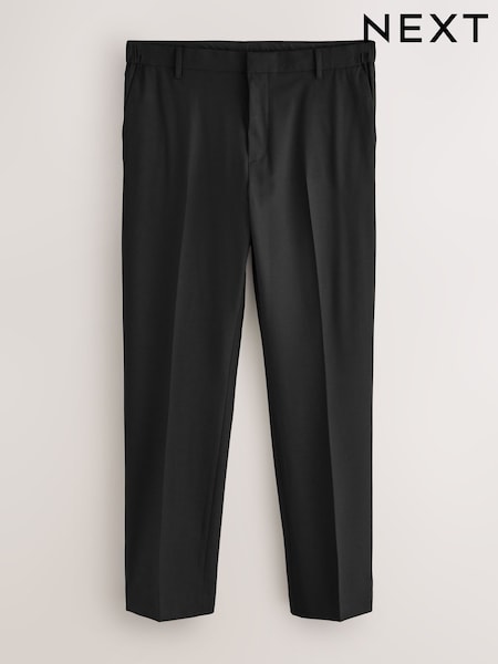 Negro - Corte slim - Motionflex Textured Tuxedo Trousers With Side Tape (F59830) | 48 €