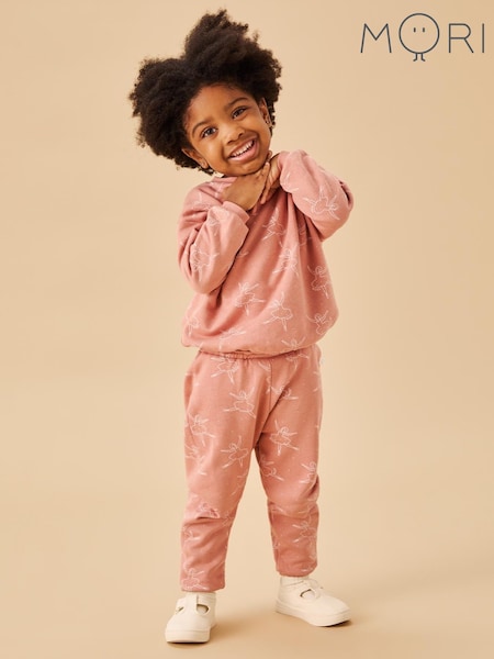MORI Pink Ballerina Cotton & Bamboo Joggers (F59848) | kr357 - kr386