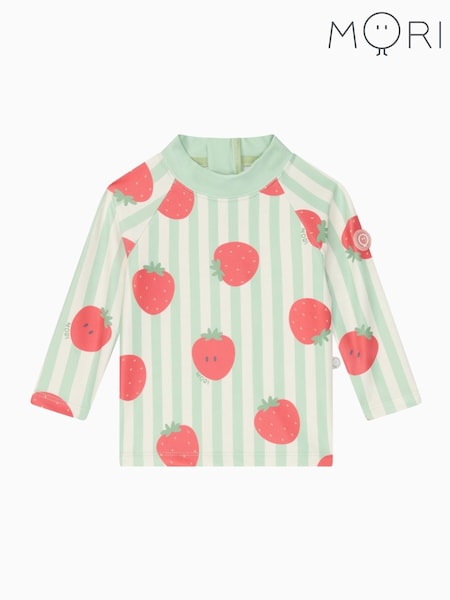 MORI Stripe UPF 50+ Seersucker Sun Safe Rash Vest (F59854) | €34