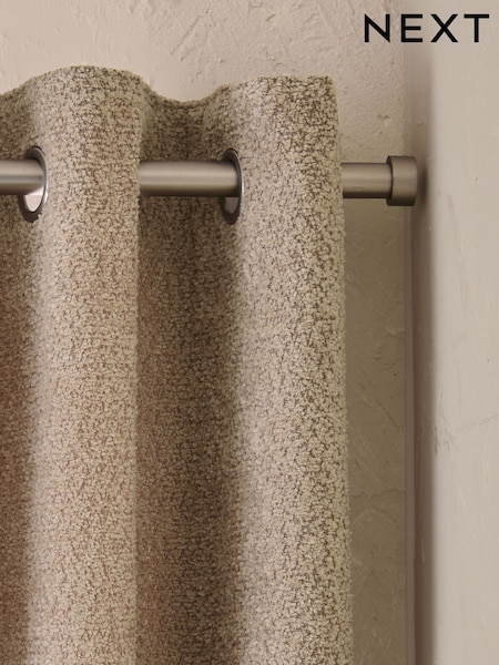 Natural Cosy Borg Super Thermal Eyelet Curtains (F59881) | €89 - €260