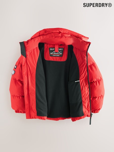 Superdry Red Sports Puffer Coat (F59907) | €72 - €75