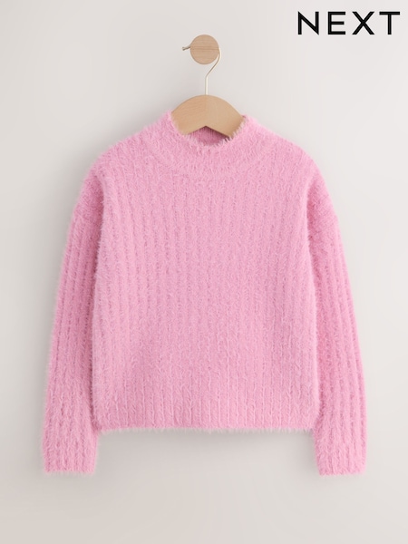 Pink Fluffy Jumper (3-16yrs) (F59935) | 74 QAR - 99 QAR
