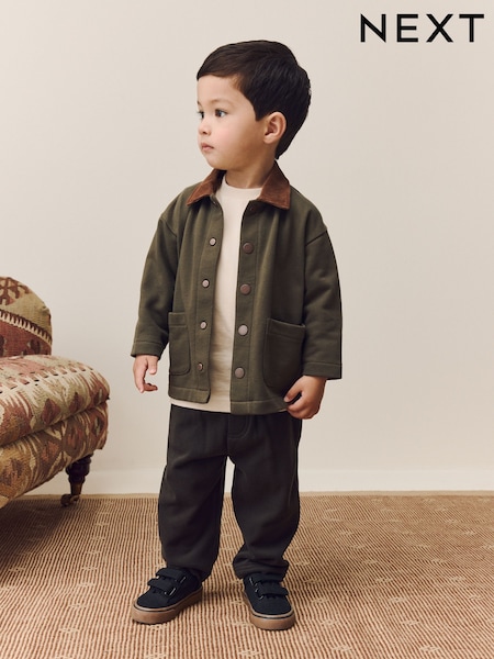 Green T-Shirt And Joggers 3 Piece Set (3mths-7yrs) (F60089) | AED142 - AED163