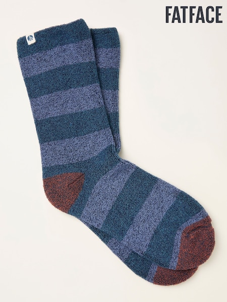 FatFace Navy Striped Thermal Socks (F60137) | AZN 26