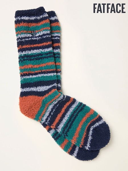 FatFace Blue Striped Cosy Socks (F60147) | €15