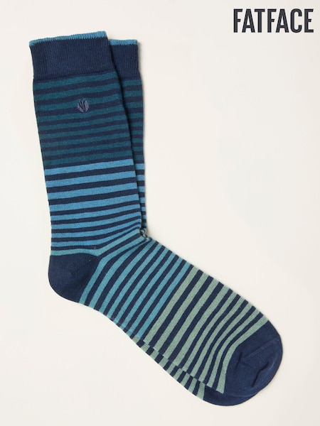 FatFace Blue Striped Socks (F60174) | €10