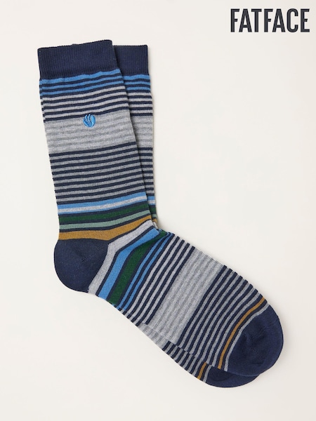 FatFace Multi Colour Striped Socks (F60178) | AED44
