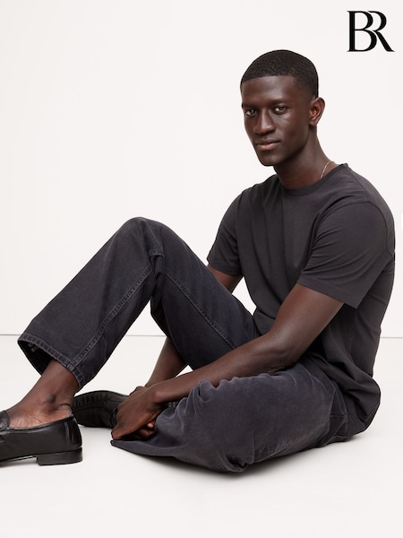 Banana Republic Black Lightweight Cotton Crew-Neck T-Shirt (F60181) | € 55