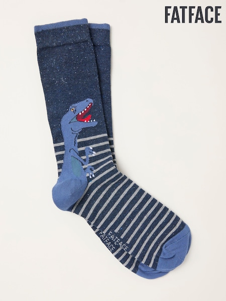 FatFace Navy T-Rex Socks (F60193) | AZN 19