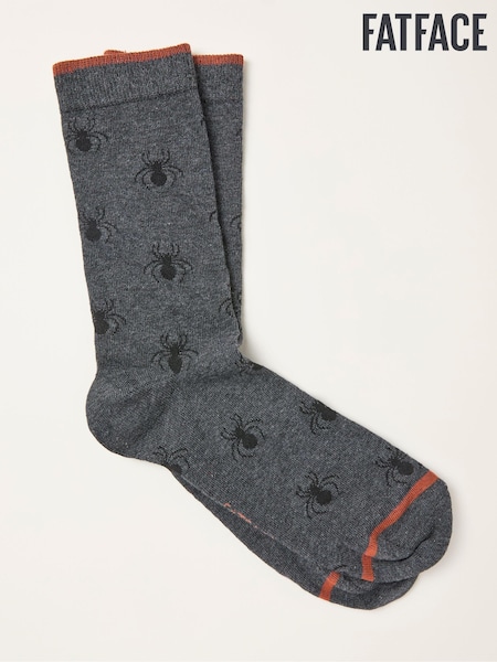 FatFace Grey Spider Socks (F60198) | AED44