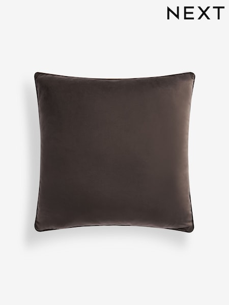 Brown 59 x 59cm Matte Velvet Cushion (F60297) | €18