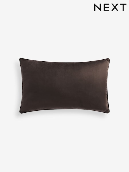 Brown 40 x 59cm Matte Velvet Cushion (F60299) | €13