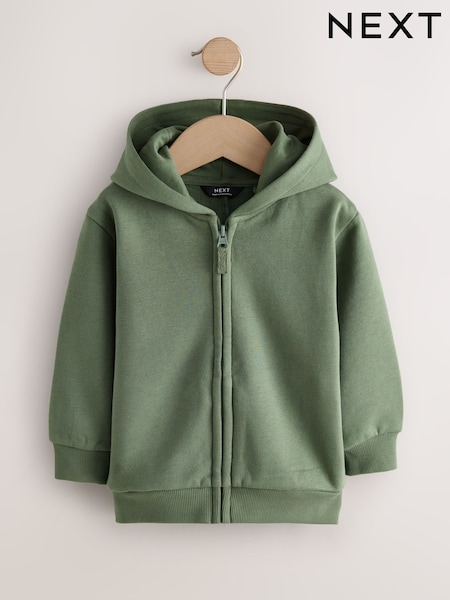 Khaki Green Character Zip Through Hoodie (3mths-7yrs) (F60308) | €23 - €26