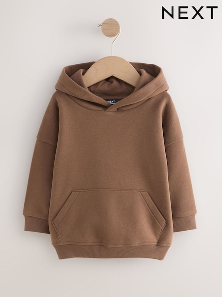 Brown Long Sleeve Soft Touch Hoodie (3mths-7yrs) (F60312) | €15 - €20