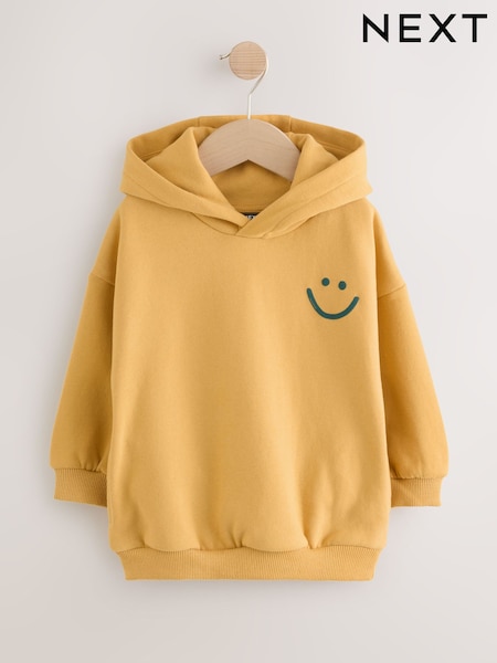 Yellow Long Sleeve Printed Hoodie (3mths-7yrs) (F60320) | 64 QAR - 74 QAR