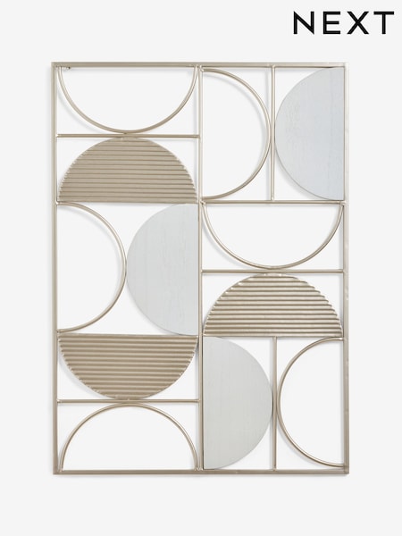 Bronx Wood and Metal Abstract Wall Art (F60593) | 69 €