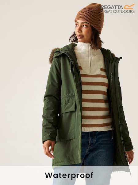 Regatta Green Sabinka Isotex 10000 Waterproof And Breathable Jacket (F60640) | €154