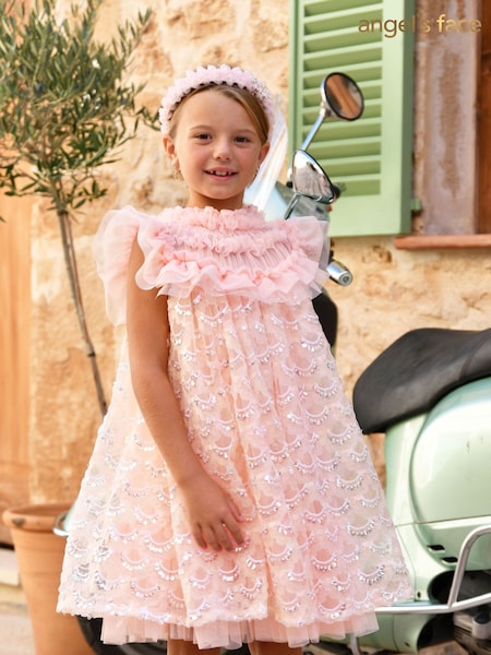 Angels Face Pink Dominique Sequin Dress (F60655) | 495 QAR - 520 QAR