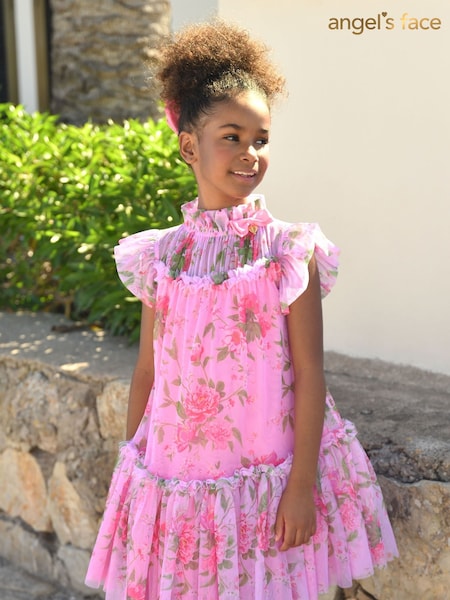 Angels Face Pink Marigold Flower Dress (F60667) | ‏453‏₪ - ‏478‏ ₪