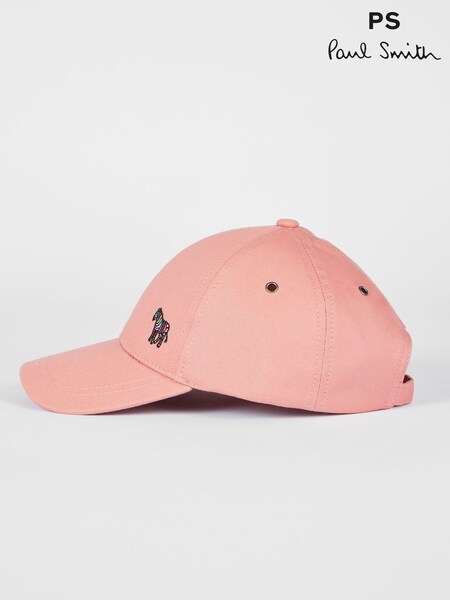 PS Paul Smith Pink Zebra Print 100% Cotton Logo Cap (F60875) | €78
