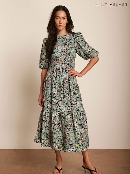 Mint Velvet Floral Print Midi Dress (F60948) | ‏844 د.إ.‏