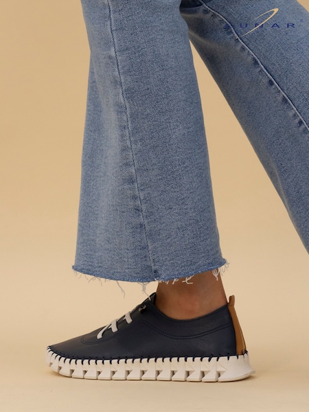Lunar St Austell Leather Plimsoll Shoes (F60981) | € 79