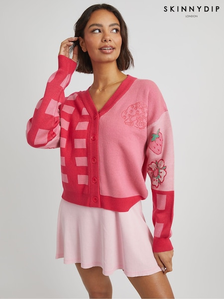 Skinnydip Strawberry Shortcake Knitted Cardigan (F61115) | € 50