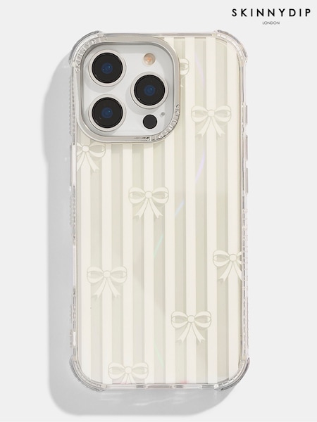 Off White - Skinnydip iPhone 16 Pro -kotelon hoitoaine, kimaltelevat karhut (F61122) | €38
