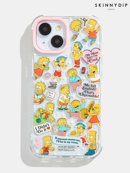 Skinnydip The Simpsons x My Mum Says I'm Cool Sticker Shock iPhone Case (F61169) | 34 €