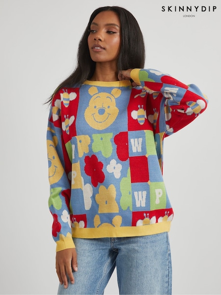 Skinnydip Yellow Disney Winnie The Pooh Knitted Jumper (F61267) | €60