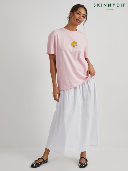 Skinnydip Pink The Simpsons Lisa Not in The Mood T-Shirt (F61294) | AZN 55