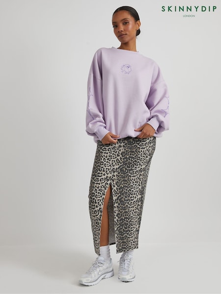 Skinnydip Purple The Simpsons Lizard Queen Sweatshirt (F61333) | R$ 345