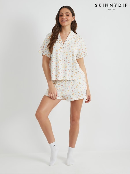 Skinnydip Ditsy Fruit Shirt & Short Pyjamas Set (F61340) | ‏158 ر.ق.
