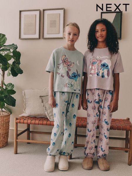 أرجواني/أخضر - Lilo & Stitch Joggers Pyjamas 2 Pack (3-16yrs) (F61413) | ‏163 د.إ.‏ - ‏ 193‏ د.إ.