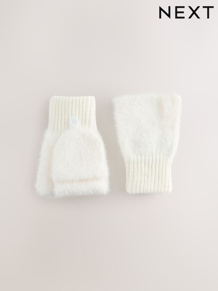 Ecru White Flip Mittens (3-16yrs) (F61481) | 20 QAR - 25 QAR