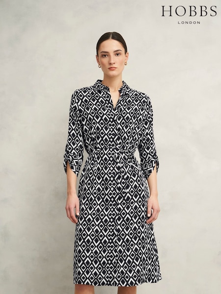 Hobbs Blue Petite Cali Dress (F61498) | AED868