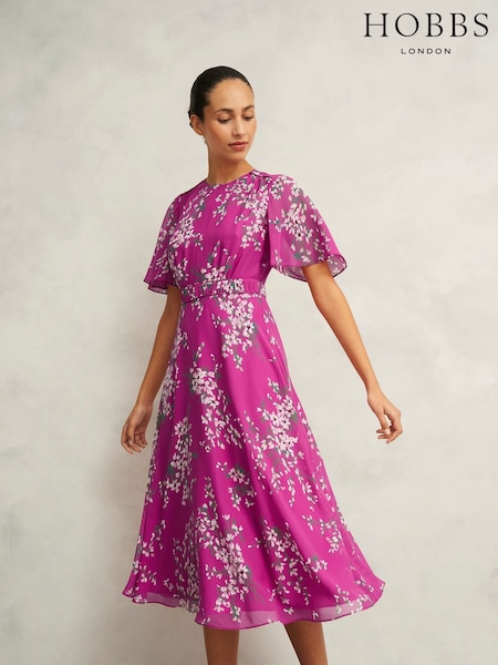 Hobbs Pink Petite Bronwyn Dress (F61511) | ₪1,655