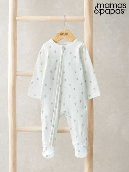 Mamas & Papas Hot Air Balloon White Sleepsuit (F61707) | €26
