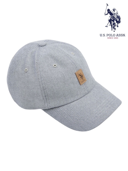 U.S. Polo Assn Grey U.S. Polo Assn. Mens Double Horsemen Badge Cap (F61785) | €27