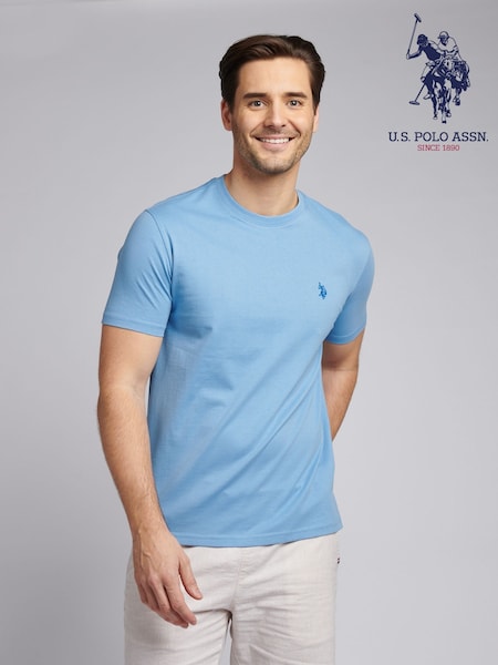 U.S. Polo Assn. Indigo Blue Mens Regular Fit Double Horsemen 100% Cotton T-Shirt (F61815) | €36