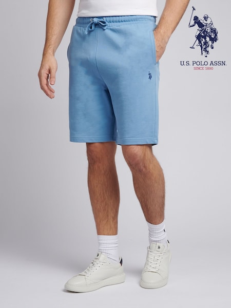 U.S. Polo Assn Blue Mens Double Horsemen Sweat 100% Cotton Shorts (F61817) | €53
