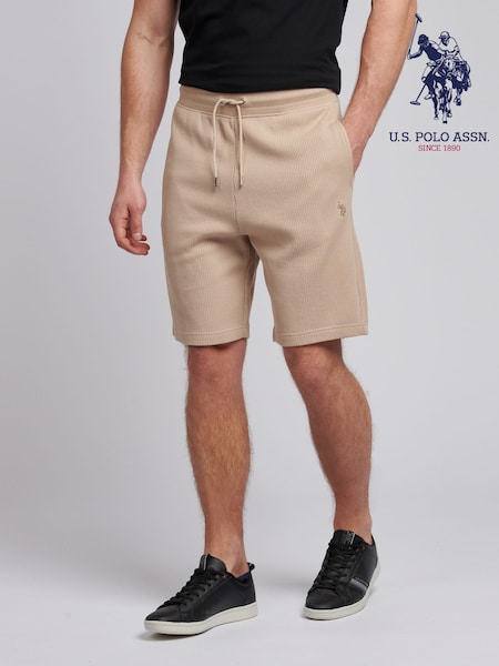 U.S. Polo Assn. Natural Mens Waffle Texture Shorts (F61837) | €72