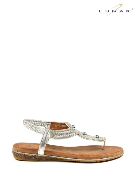 Lunar Silver Silvia Sandals (F61853) | €47