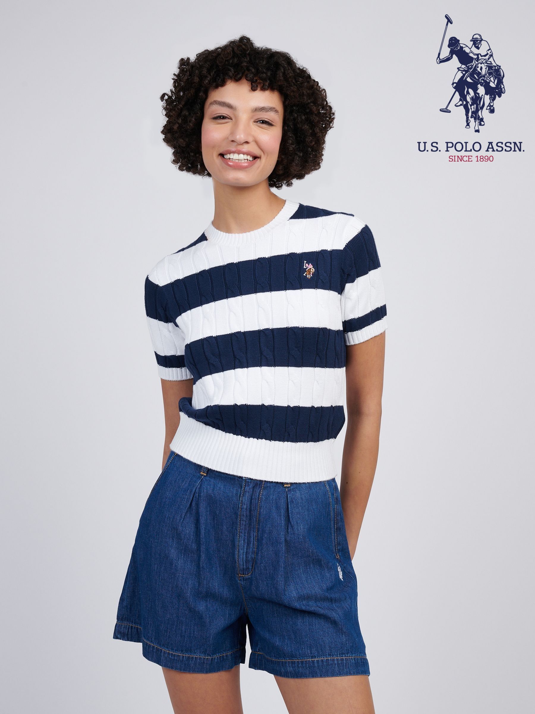 Buy Women's Knitwear U.S.Polo Assn Cable Online | Next Poland