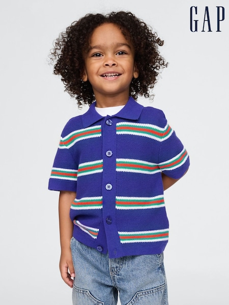 Gap Blue Crochet Cabana Shirt (6mths-5yrs) (F61949) | €29