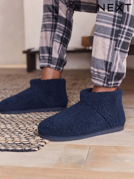 Navy Borg Boot Slippers (F62288) | €27