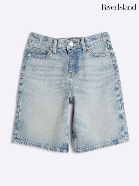River Island Blue Boys Carpenter 100% Cotton Shorts (F62306) | €23