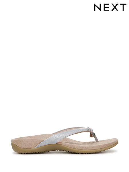 Circus NY Wide Fit Grey Vionic Bella Toe Post Sandals (F62372) | €123