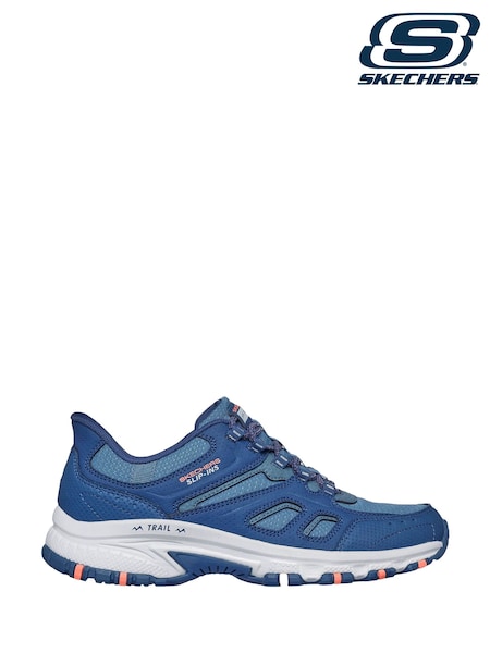 Skechers Blue Slip ins Hillcrest Kamalino Hiker Trainers (F62794) | €101