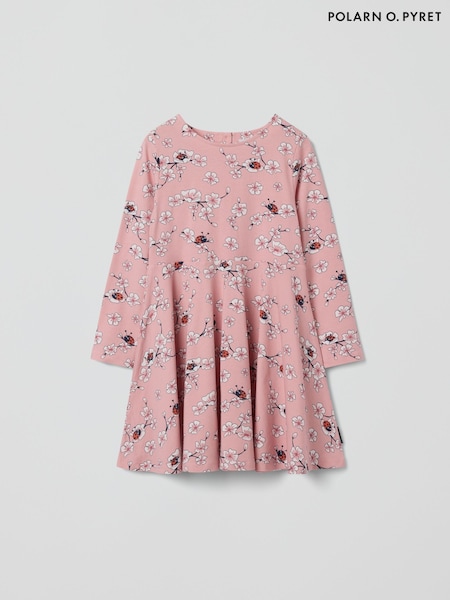 Polarn O Pyret Pink Floral Print Dress (F62885) | ₪151